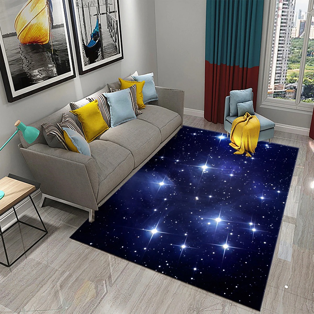 Star Carpet Space Galaxy Area  - Galaxy Home Textiles review and price