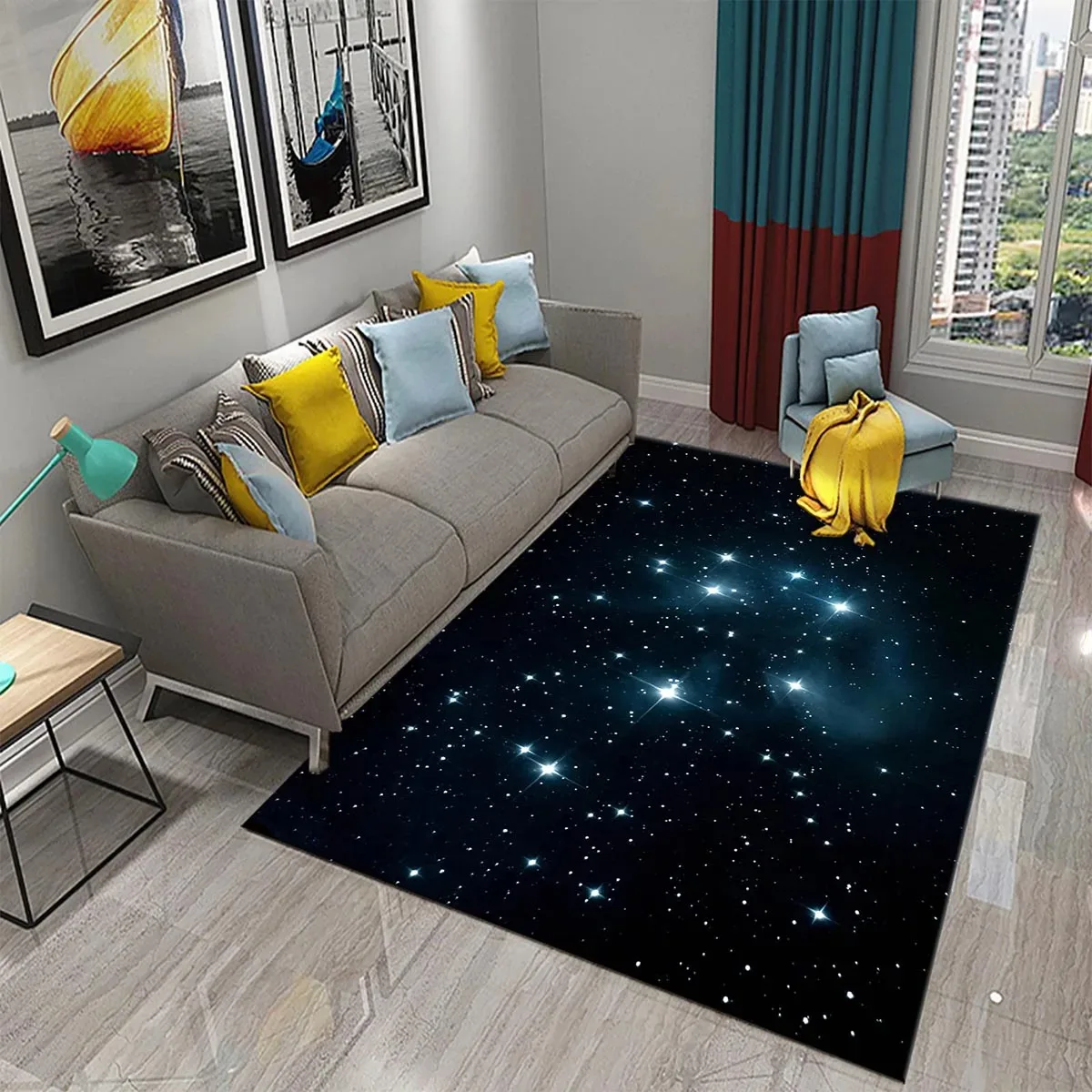 Star Carpet Space Galaxy Area  - Galaxy Home Textiles review and price