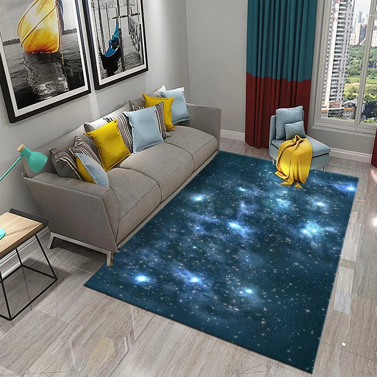 Star Carpet Space Galaxy Area  - Galaxy Home Textiles review and price