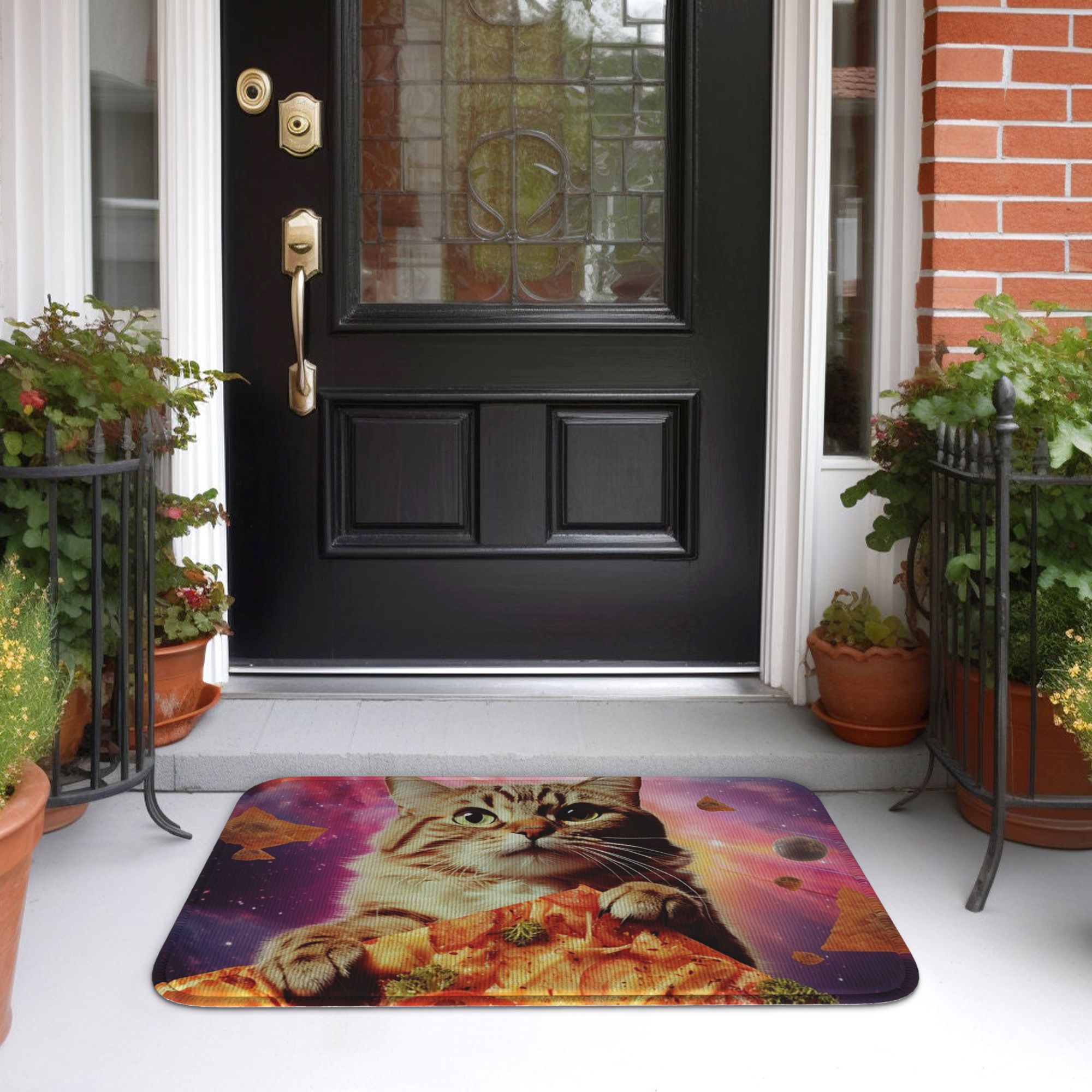 Meme Cat Galaxy Space Pizza Ju - Galaxy Home Textiles review and price