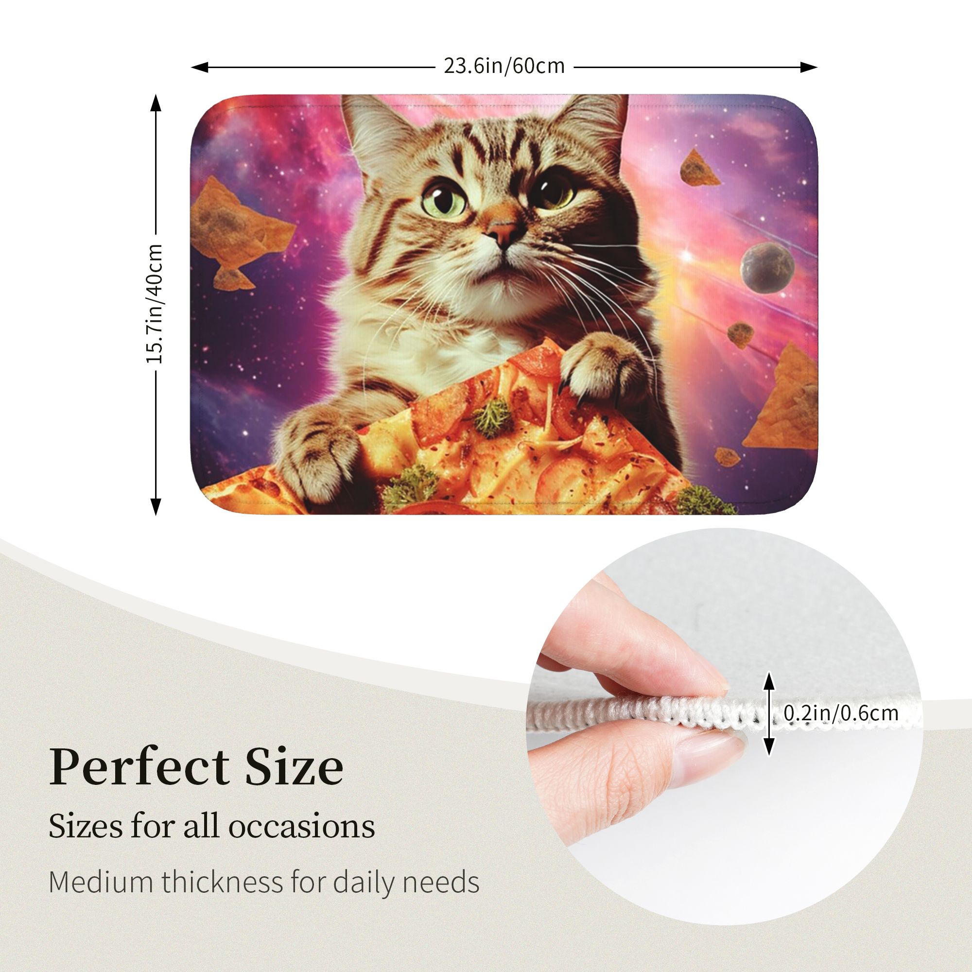 Meme Cat Galaxy Space Pizza Ju - Galaxy Home Textiles review and price