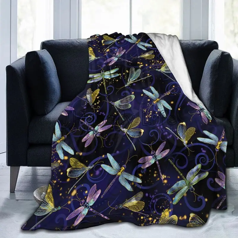 Dragonfly Galaxy Fleece Blanke - Galaxy Home Textiles review and price