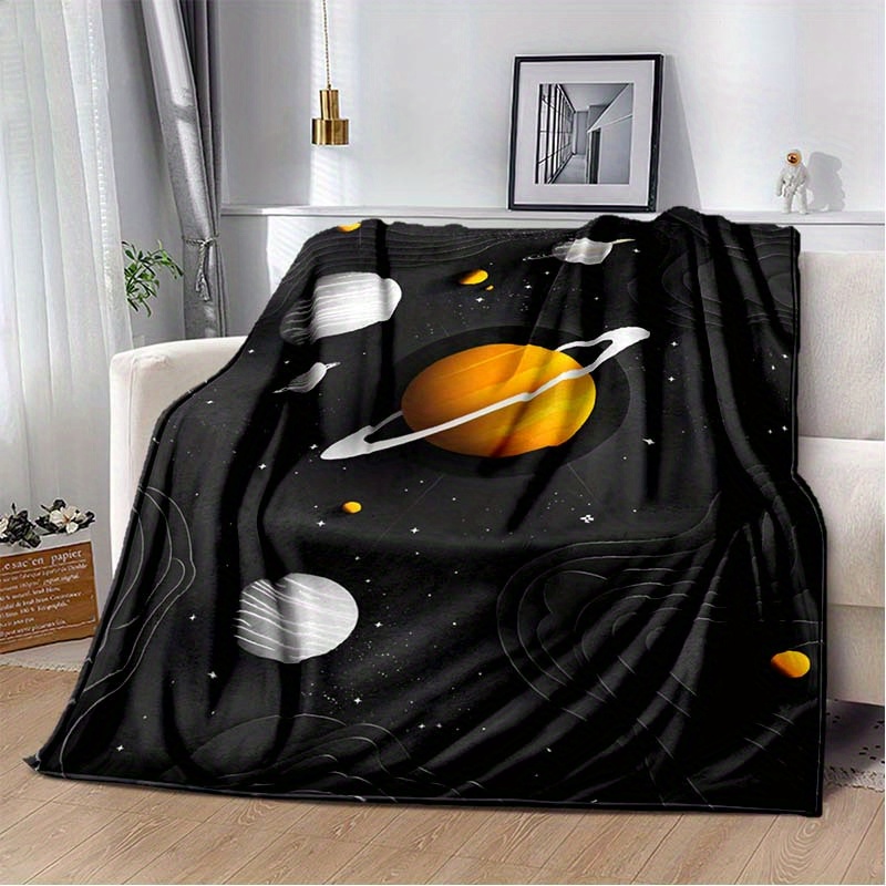 Space Planet Flannel Throw Bla - Galaxy Home Textiles review and price