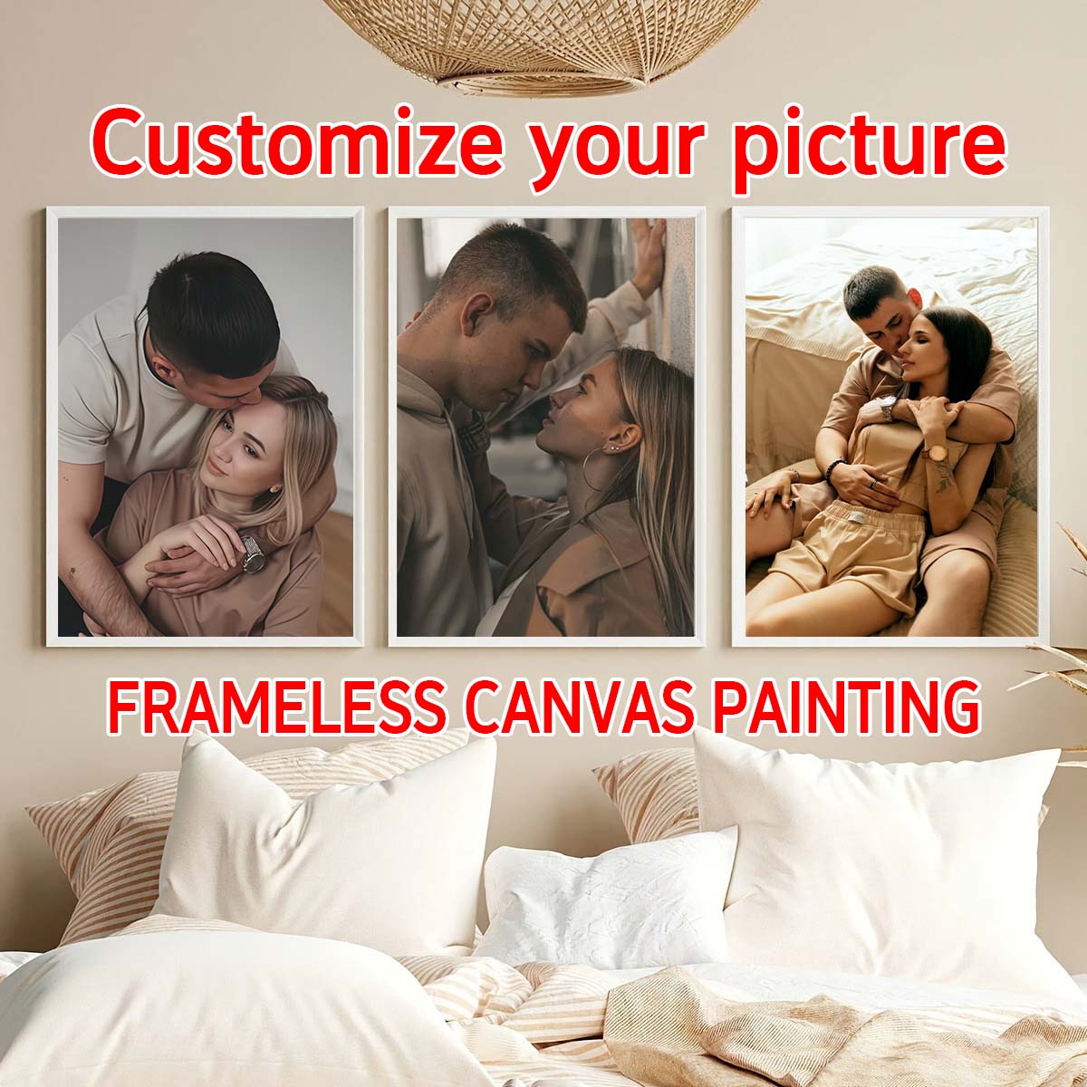 Triptych - 2D custom photo woo - Home Textiles Photos review and price