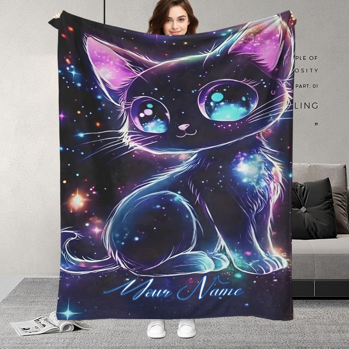 Customizable Name Galaxy Cat P - Galaxy Home Textiles review and price