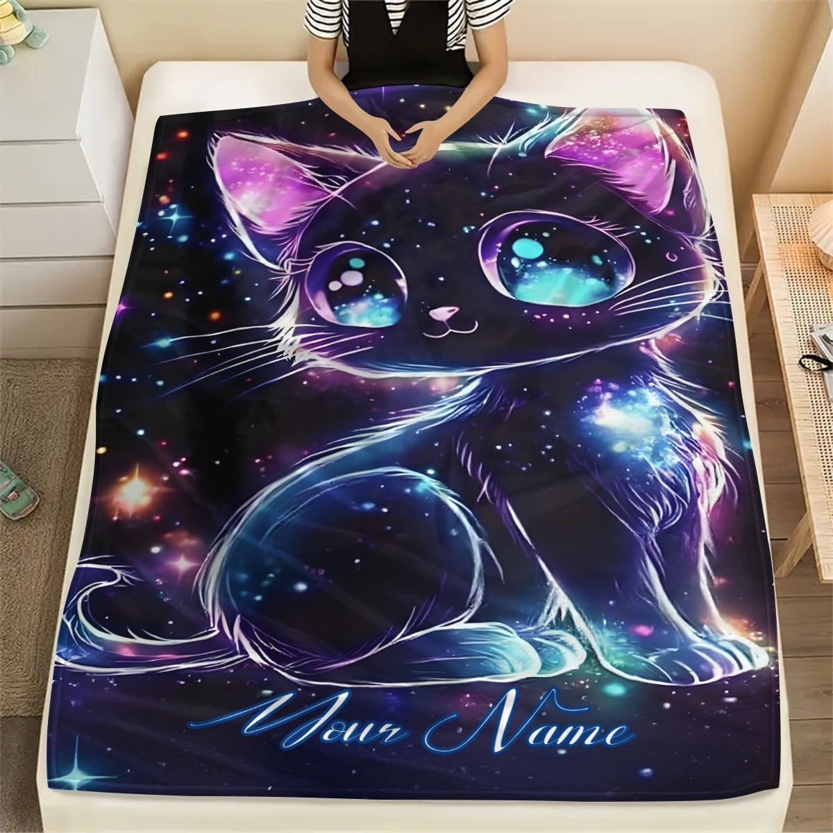 Customizable Name Galaxy Cat P - Galaxy Home Textiles review and price