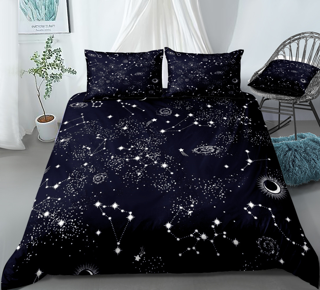 Stars Bedding Set Night Sky Ki - Galaxy Home Textiles review and price