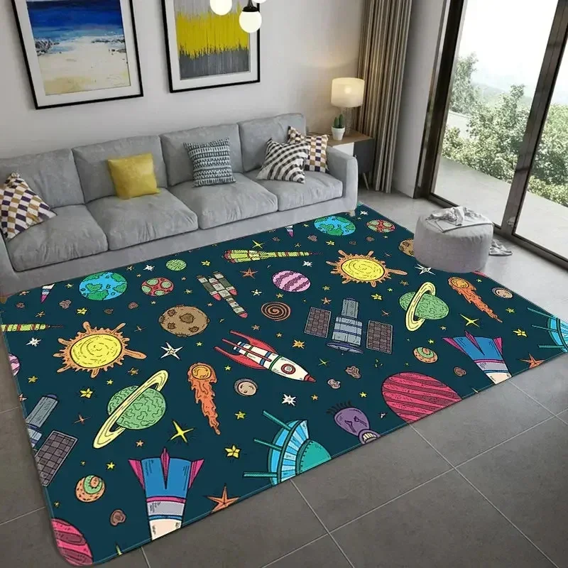 Cartoon Space Astronaut Carpet - Galaxy Home Textiles review and price