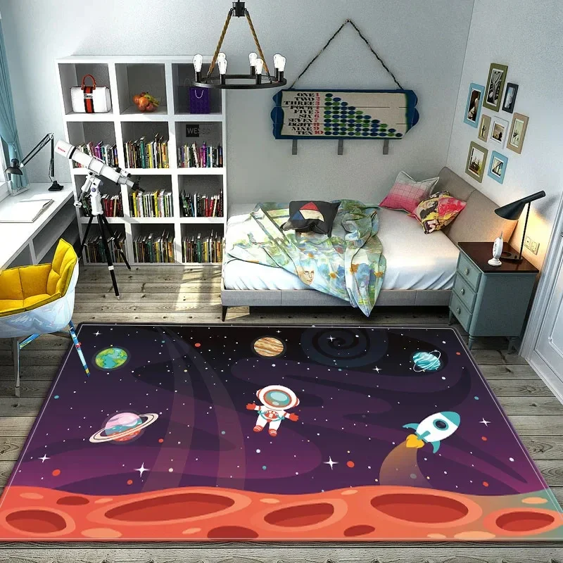 Cartoon Space Astronaut Carpet - Galaxy Home Textiles review and price