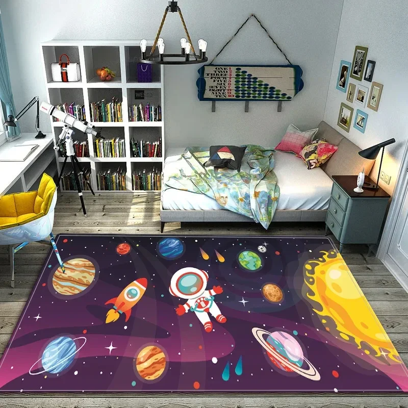 Cartoon Space Astronaut Carpet - Galaxy Home Textiles review and price