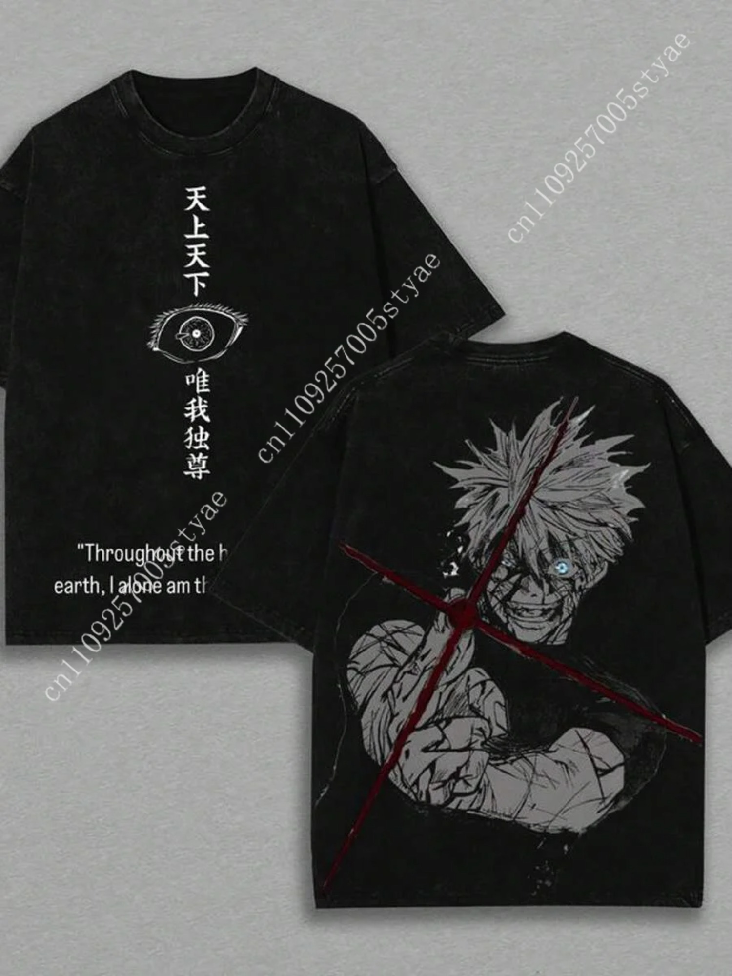 Gojo Satoru Graphic Tshirt  Ma - Quilt Cotton Summer review and price