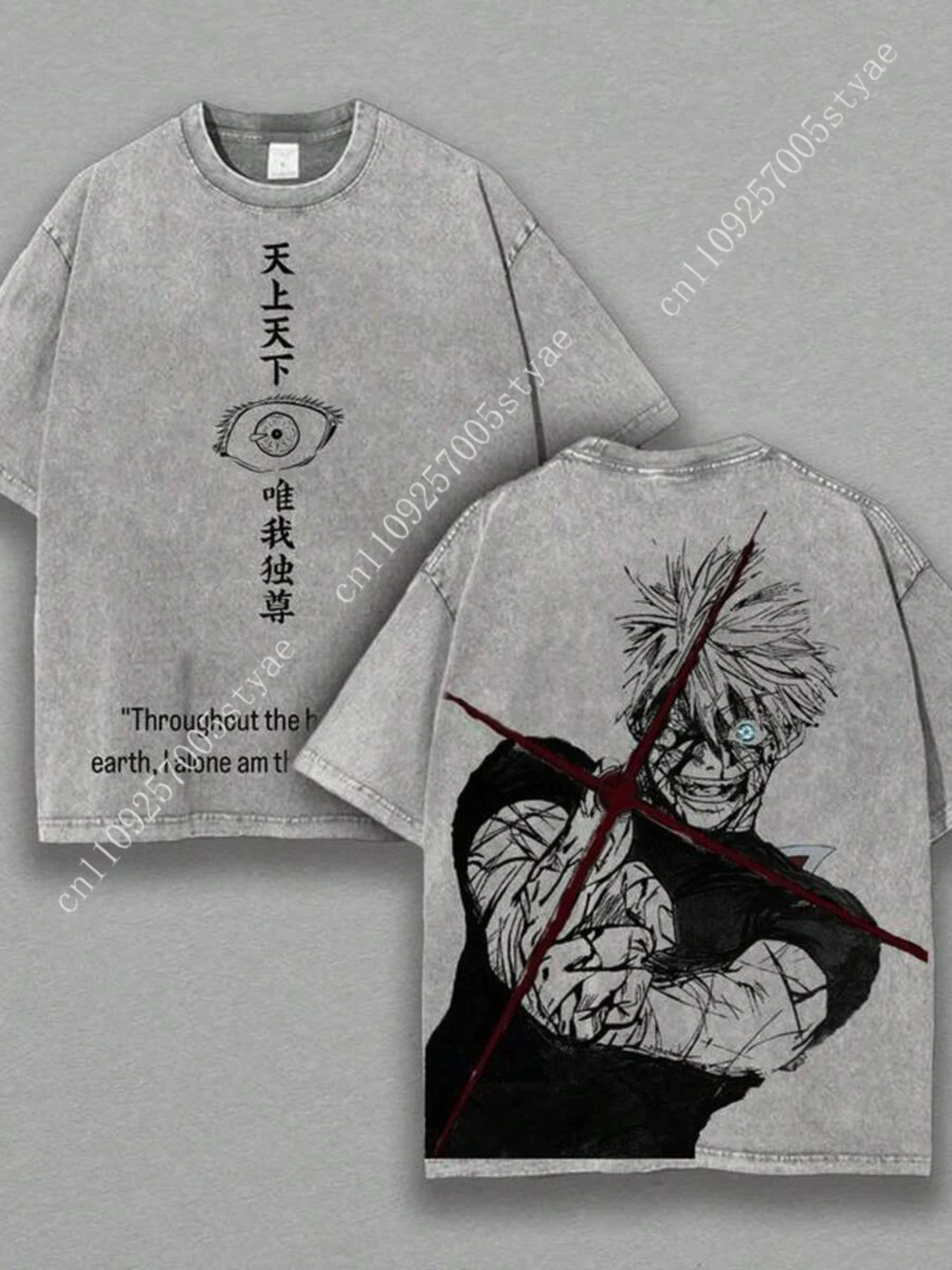 Gojo Satoru Graphic Tshirt  Ma - Quilt Cotton Summer review and price