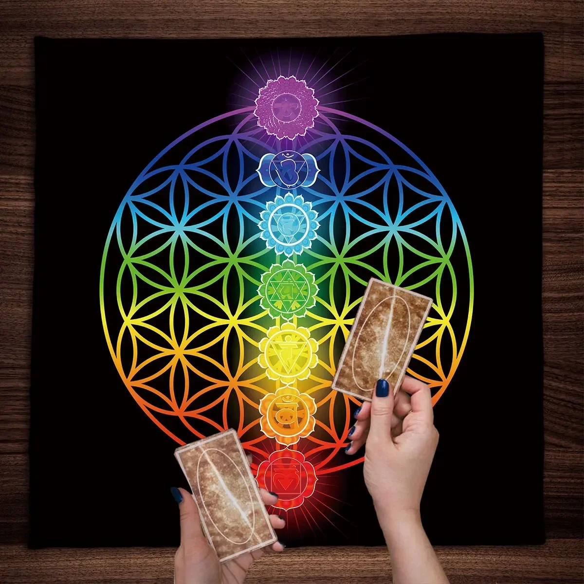 Mandala Flower Of Life Tarot T - Galaxy Home Textiles review and price