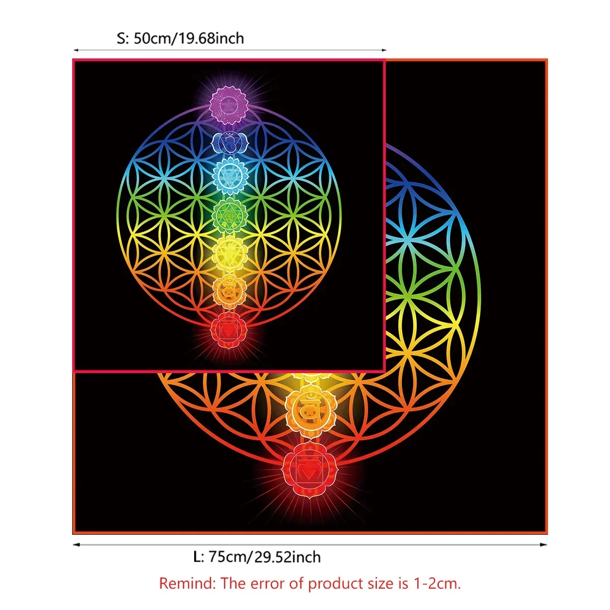 Mandala Flower Of Life Tarot T - Galaxy Home Textiles review and price