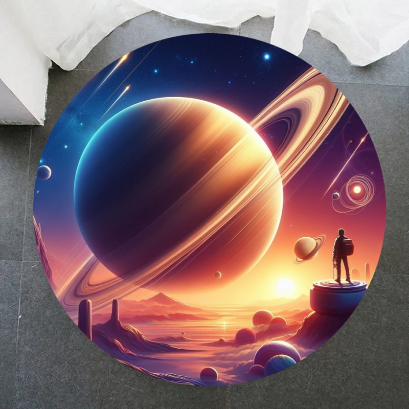 Galaxy Round Rug Universe Spac - Galaxy Home Textiles review and price